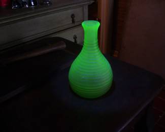 Vintage Frigidaire Uranium Glass Decanter