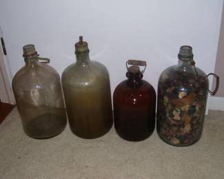 Vintage Galss Bottle - perfect for holding loose change