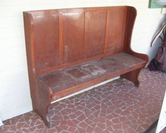 Vintage Train Station Bench