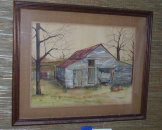 Original Watercolor by Shannon Roth dated 1976