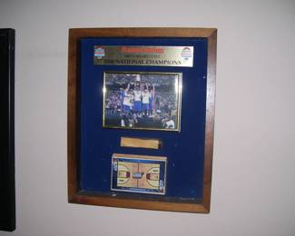 1996 UF Gators National Championship Piece of Basketball Court