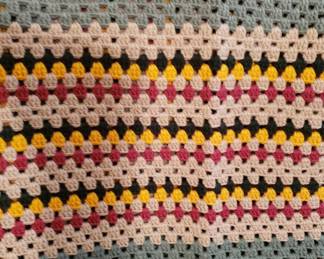 One of many locally crocheted afghans