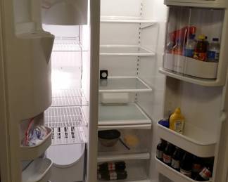 A look inside the Maytag refrigerator freezer