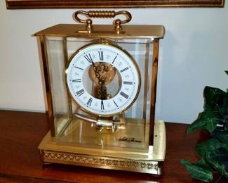 The Seth Thomas skeleton clock is by Keininger & Obergfell