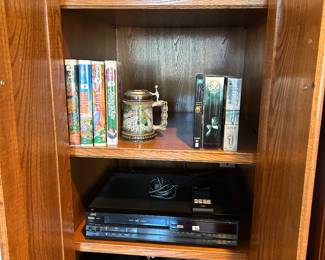 JVC VHS player and Sony 5 CD changer