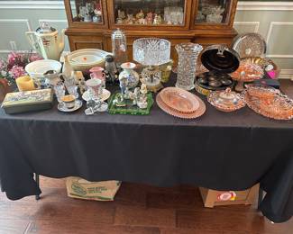 Depression Glass, Fostoria and other collectibles