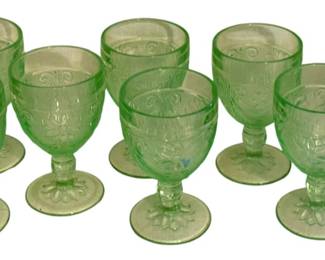 Indiana Tiara Chantilly Green Goblets