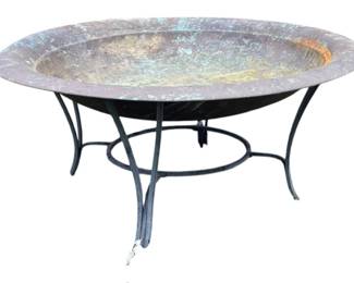 Rustic Fire Pit Metal Stand