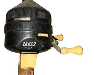 Retro Zebco 404 Fishing Reel Rod