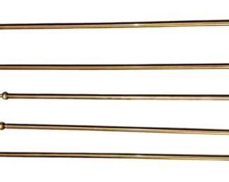 Curtain Rods WLeaf Finials  Hardware