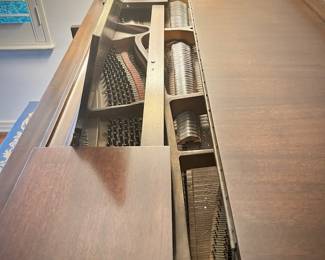 Conover Cable baby grand piano CC-172 and needlepoint bench 