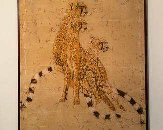 Batik cheetah art