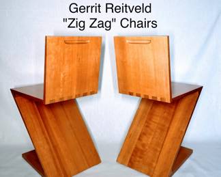 Gerrit Reitvelt "Zig Zag" Chairs - Back