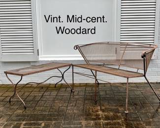 Woodard Settee & Table