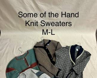 Hand Knit Sweater, Scarves