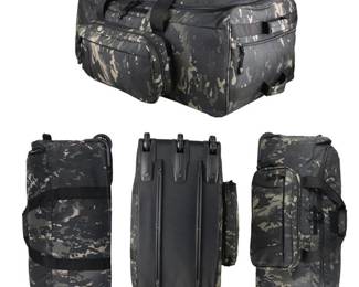 Greencity Duffel Bag Wheels Rolling Deployment Wheeled Military Suitcase