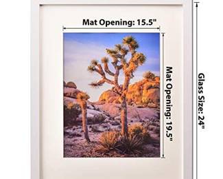 A Plus Max 20x24 Picture Frame in White, 4 Piece