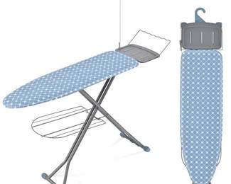 APEXCHASER Ironing Board, Extra Wide Iron Board with Bottom Storage Tray