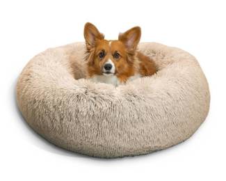 Best Friends by Sheri The Original Calming Donut Bed Taupe, 30x30