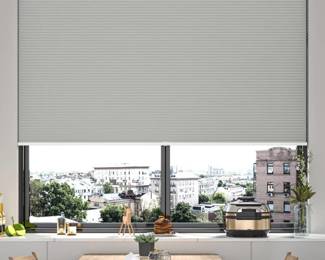 MYshade Cordless Cellular Window Shade, Blind for Indoor Windows Size 36 Wide X 72 Inch Height, Gray
