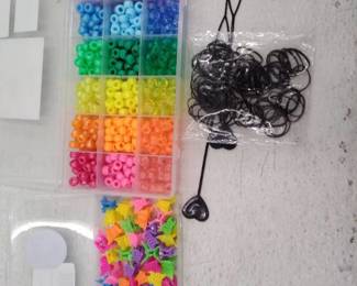 Hair Beads And Butterfly Clips