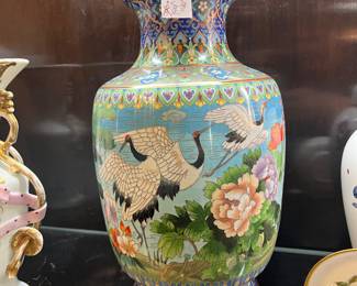 Large Vintage Cloisonne' Vase  $200