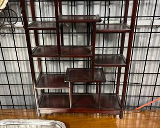 Chinese Rosewood Hanging Display Shelf $75