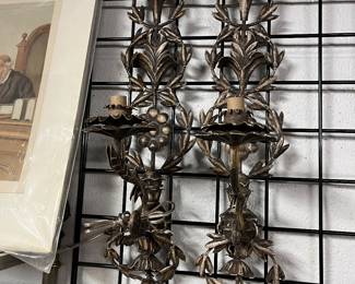 Pr. of Metal Sconces