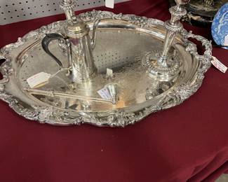 Reed & Barton "King Francis" Waiter Tray $250