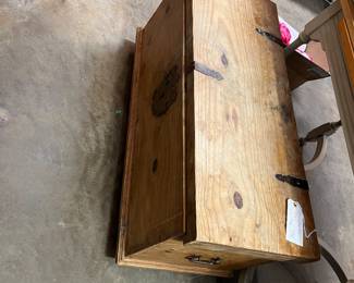 Early 19th C Pine Trunk $175