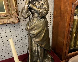 Paul Eugene Mengin (French 1853-1937) Bronze on Marble Base $950