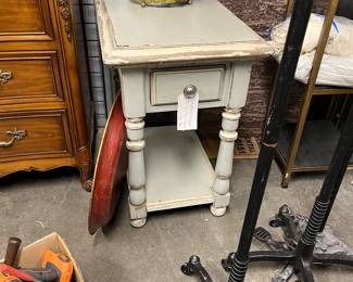Antique Painted & Distressed Table $110