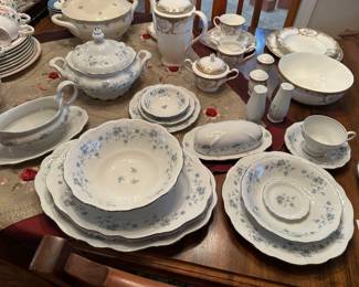 Havilland Bavaria pattern.  Service for 12 plus.  Many many serving pieces and accessories.  