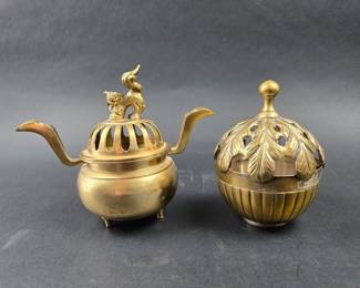 fu dog incense burner