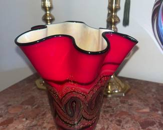 Signed Michael Nourot Art glass