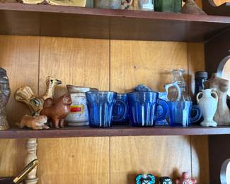 Cobalt Glass, and Various other items