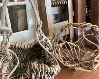 Handmade twig baskets