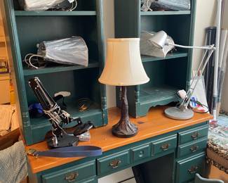 Desk & bookcases