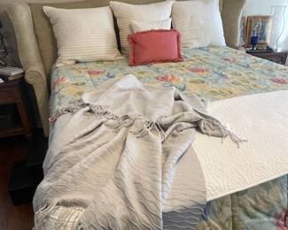 King size bed w/upholstered headboard