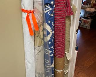 Rolls of fabric
