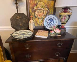 Antique 2 drawer server/chest