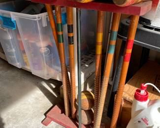 Vintage croquet set