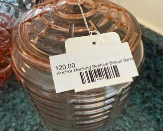 Anchor Hocking Beehive Biscuit Barrel