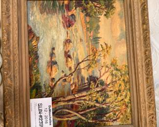 Oil on Canvas Landscape Framed Painting