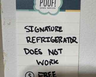 Signature Refrigerator - Does Not Work - Free