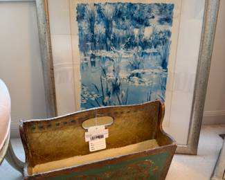 Vintage Florentine Magazine Holder, Framed Print