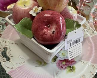 Porcelain Apples Centerpiece
