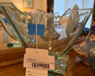 Gunther Luna Glass Etched Bowl