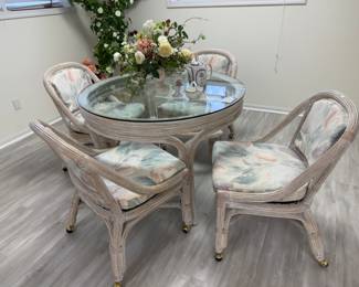 Fake Flowers, Pencil Reed Rattan Furniture