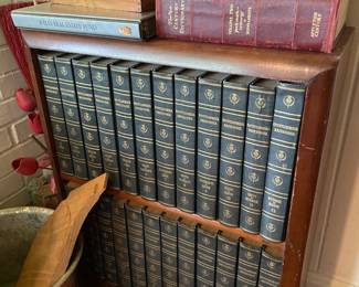 Encyclopedia Set and Bookshelf